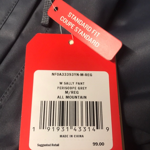 🆕 NORTH FACE Womens Gray Snow Pants NWT $100 - Picture 8 of 8